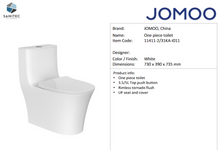 Load image into Gallery viewer, JOMOO One piece toilet  730 x 390 x 735mm 11411-2/31KA-I011
