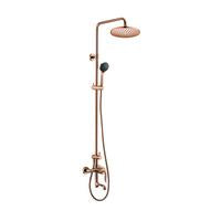 Cae Camellia wall-mounted shower pipe with hand & overhead shower and spout 17.2550RG