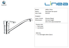 Load image into Gallery viewer, Carlota Linea CT Sink Mixer Low Spout 5015CR

