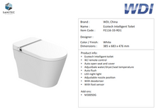 Load image into Gallery viewer, WDI Ecotech intelligent toilet FE116-33-RD1
