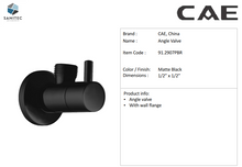 Load image into Gallery viewer, Cae Angle Valve 1/2 x 1/2 91.2907PBR
