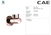 Load image into Gallery viewer, Cae Angle Valve 1/2 x 1/2 91.2907RG
