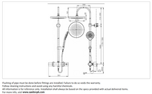 Load image into Gallery viewer, Cotto Quil thermostatic shower pipe with OHS and handshower (Gold) CPF300H1H2#GR2
