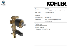 Load image into Gallery viewer, Kohler TAUT Bath/Shower Mixer K78987T-4-BL
