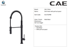 Load image into Gallery viewer, Cae Sink mixer with pull-out spout 50.3732PBR
