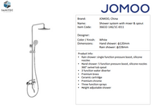 Load image into Gallery viewer, JOMOO shower system w/ mixer &amp; spout 36632-146/1C-I011
