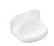 Load image into Gallery viewer, Sparsh Pearl soap dish oval ptmt white/ivory BA-391
