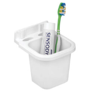 Load image into Gallery viewer, Sparsh Pearl tooth brush holder ptmt white BA-394
