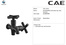 Load image into Gallery viewer, Cae cold water tap dual function 03.8004PBR
