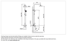 Load image into Gallery viewer, Cae York wall mounted shower pipe with hand &amp; overhead shower and spout 37.2077PBR
