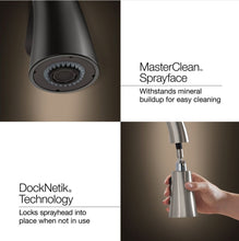 Load image into Gallery viewer, Kohler sink faucet pull down Tone K23764T-4-BL

