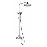 CAE Pescara wall mounted shower pipe with hand & overhead shower and s ...