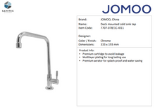 Load image into Gallery viewer, JOMOO deck mounted cold sink tap 7707-078/1C-I011
