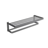Load image into Gallery viewer, JOMOO Towel Rack Foldable Gun Metal 9301812-HBS-1
