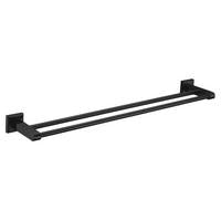 Load image into Gallery viewer, CAE double towel bar 650mm matt black 9509 T01028PBR
