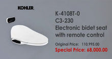 Load image into Gallery viewer, Kohler Elongated bidet toilet seat with remote control C³®-230 K4108T-0
