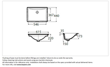 Load image into Gallery viewer, Roca Diverta undercounter basin 615x440m A32711M000
