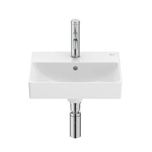 Load image into Gallery viewer, Roca ONA COMPACT wall-hung Fineceramic® basin with overlfow with semi pedestal A32768D000
