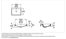 Load image into Gallery viewer, Roca Ona countertop basin 1 tap hole 600mm A32768N00C
