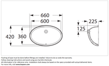 Load image into Gallery viewer, Roca  Berna-XL undercounter basin 660x420 A32789G000
