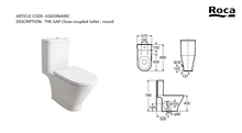 Load image into Gallery viewer, Roca GAP Rimless® 2-piece toilet A3420NA00C
