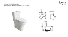 Load image into Gallery viewer, Roca New Georgia 1pc toilet s-trap 305mm A3490R700C
