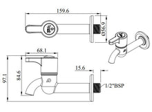 Load image into Gallery viewer, Sparsh Pearl CASPER long body bib tap white  CAS-2801
