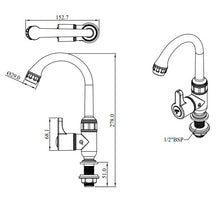 Load image into Gallery viewer, Sparsh Pearl CASPER sink tap deck mounted white CAS-2804
