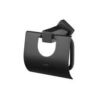 Load image into Gallery viewer, Cotto Twist roll holder with lid Matt Black CT0065#BL(HM)
