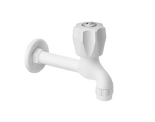 Load image into Gallery viewer, Sparsh Pearl HI-FLO long body bib tap white HFL-1310
