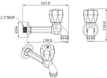 Load image into Gallery viewer, Sparsh Pearl HI-FLO long body bib tap white HFL-1310
