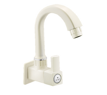 Load image into Gallery viewer, Sparsh Pearl LUDO sink tap w/ flange 15mm white LD-1266
