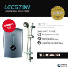 Load image into Gallery viewer, Lecston Grande Single Point 3.5kw ELCB w/ Shower GD600E-35.
