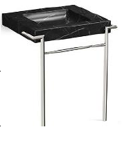 Kallista pinna paletta console table legs with towel bar P74216-ADW-AD