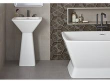 Load image into Gallery viewer, Kallista Papion Sink &amp; Pedestal In Cast Stone P76345-WO-0
