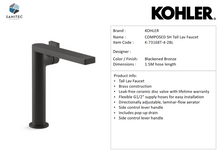 Load image into Gallery viewer, Kohler Composed single control tall basin faucet K73168T-4-2BL
