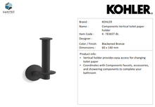 Load image into Gallery viewer, Kohler Components spare roll holder K78383T-BL
