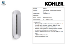 Load image into Gallery viewer, Kohler GCS Statement Vichy Oblong Body Spray Chrome K26300T-CP
