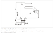 Load image into Gallery viewer, CAE York pillar tap w/ 400mm inlet hose Chrome 37.1215C1-SP
