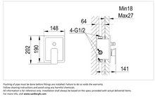 Load image into Gallery viewer, CAE Elba built-in bath/shower mixer valve Chrome Plated 12.101101(35)
