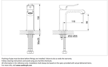 Load image into Gallery viewer, CAE Pescara basin mixer with pop up Chrome Plated 53.1505C
