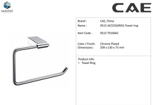 Load image into Gallery viewer, CAE towel ring Chrome 9515 T01066C
