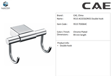 Load image into Gallery viewer, CAE double hook Chrome 9515 T03064C
