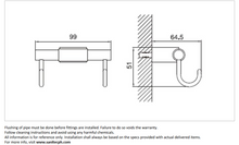 Load image into Gallery viewer, CAE double hook Chrome 9515 T03064C
