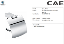 Load image into Gallery viewer, CAE roll holder with lid Chrome 9515 T05064C
