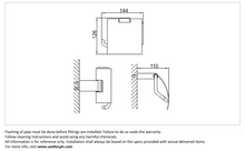 Load image into Gallery viewer, CAE roll holder with lid Chrome 9515 T05064C
