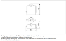 Load image into Gallery viewer, CAE roll holder with lid Rose Gold 9519 T05078RG
