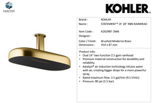 Load image into Gallery viewer, Kohler shower head 18&quot; Statement 2F K26298T-2MB
