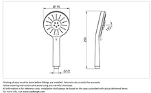 Load image into Gallery viewer, CAE 3jet handshower spinning massage spray 53.182001
