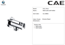 Load image into Gallery viewer, CAE wall outlet with holder round 53.139801
